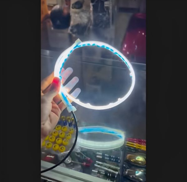 Ring Hub Universal Bike Strip Light – l (yellow & White) | Best Quality Strip Light For Motorcycle