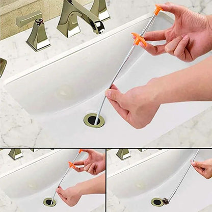 Bendable Drain Clog Dredge Tools Water Sink Cleaner