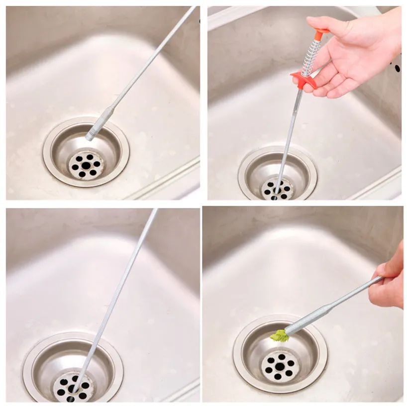 Bendable Drain Clog Dredge Tools Water Sink Cleaner