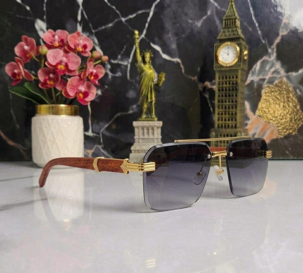 Rimless Square Sunglasses