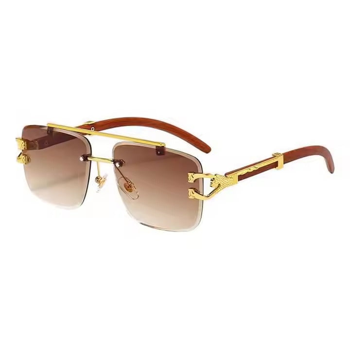 Cartier Wooden Panther Gold Shades