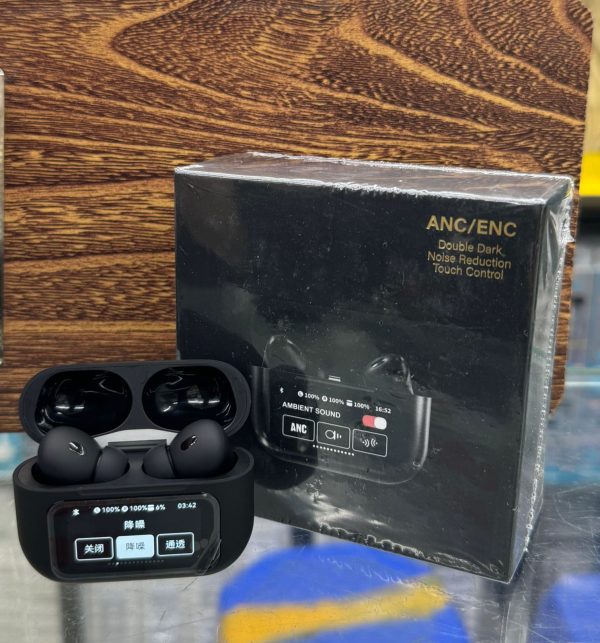 A9 Pro Touch Screen Display Anc Wireless Earbuds