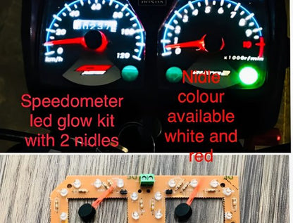 Honda Spedometer Led Glow Kit With Niddle For Honda Cg 125 Motorcycle Motor Bike