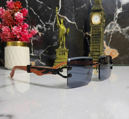 Luxury Rimless Gradient Sunglasses
