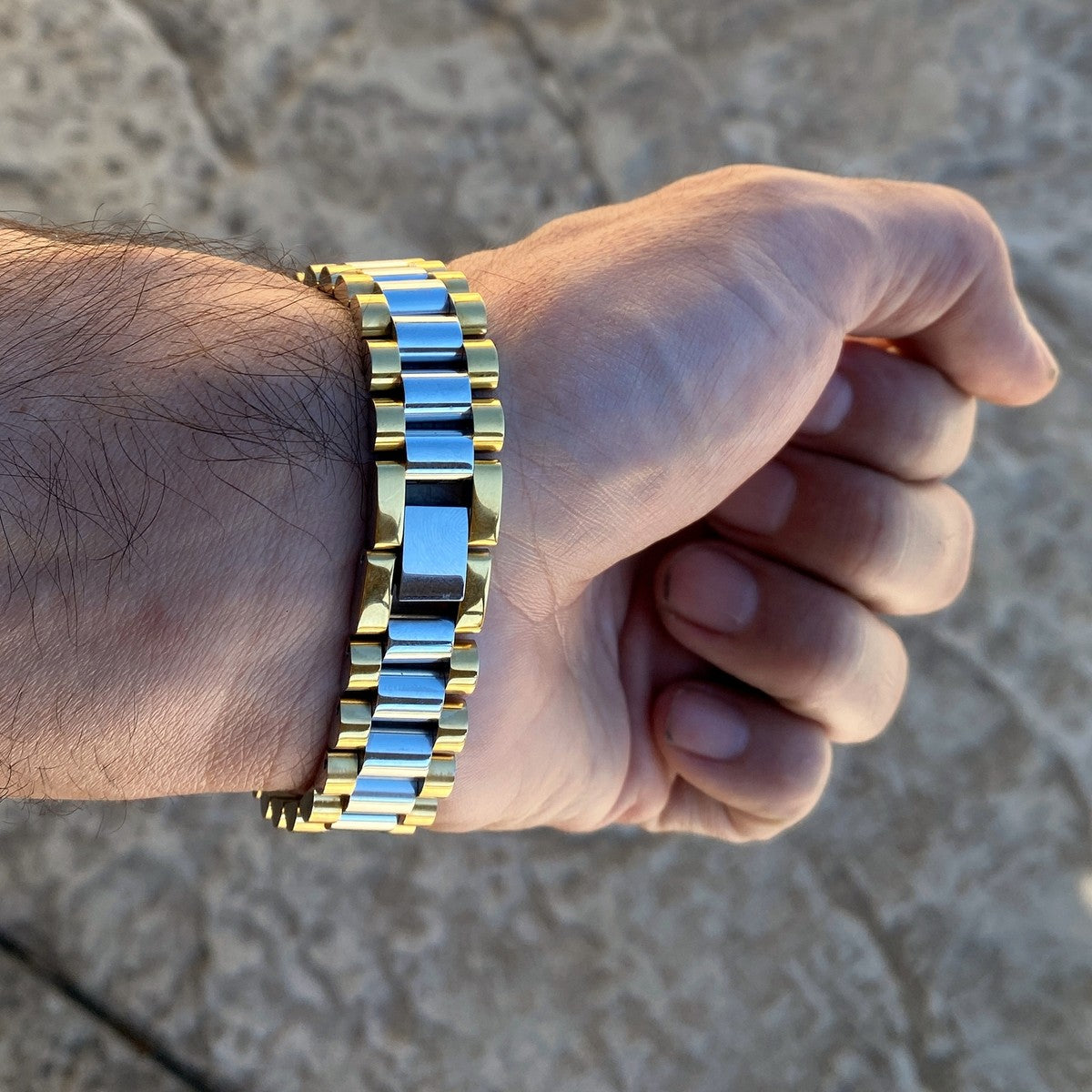 Baguette Link Diamond Bracelet